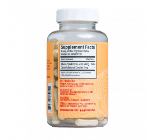 Витамин C, Bubs Boost, Bubs Naturals, 90 вегетарианских капсул