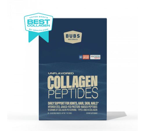 Коллагеновые пептиды, Collagen Peptides, Bubs Naturals, 20 стиков