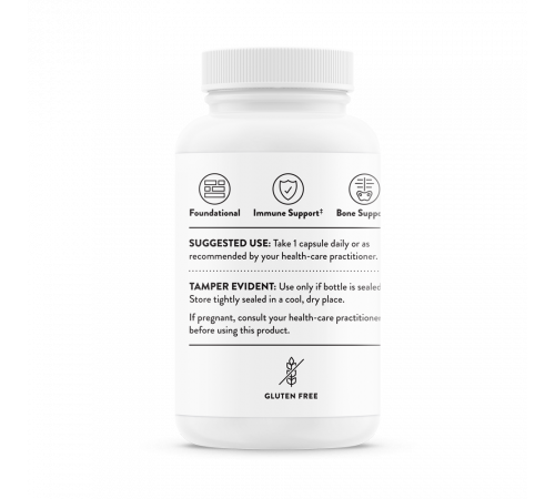 Витамин Д3, Vitamin D, Thorne, 60 капсул