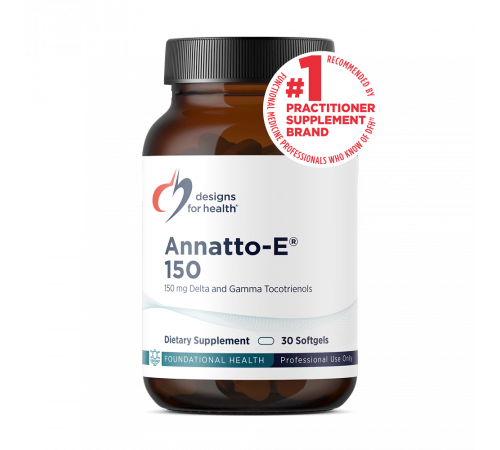 Витамин E, Annatto-E, Designs for Health, 30 капсул