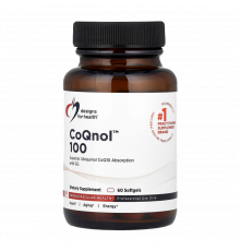 Коэнзим Q10, CoQnol, Designs for Health, 60 капсул