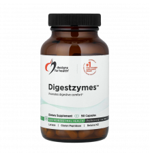 Пищеварительные ферменты, Digestzymes, Designs for Health, 90 капсул