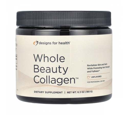 Коллаген, Whole Beauty Collagen, Design for Health, 180 г