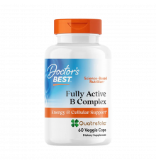 Активный комплекс витамина B, Doctor's Best Fully Active B Complex, 60 вегетарианских капсул