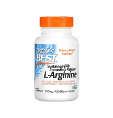 Л-аргинин, L-Arginine, Doctor's best, 120 таблеток