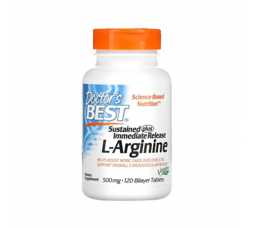 Л-аргинин, L-Arginine, Doctor's best, 120 таблеток