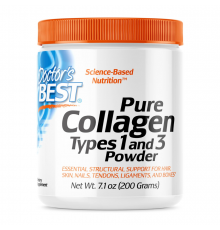 Коллаген 1 и 3 типа, Pure Collagen Types 1 and 3 powder, Doctor's Best, 200 г