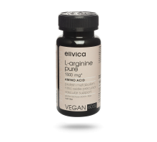 L-Аргинин, L-Arginine Pure, Elivica, 60 вегетарианских капсул