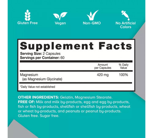 Магний, Extra Strength Magnesium, Qunol, 120 капсул