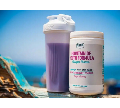 Комплекс коллагена с антиоксидантами, Fountain of Youth Formula, Bubs Naturals, 288 г