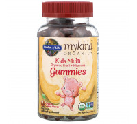 Детский мультивитамин, органический ароматизатор со вкусом вишни, MyKind Organics, Garden of Life, 120 мармеладных мишек