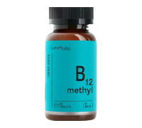 Витамин B12 Метилкобаламин, Vitamin B12, Leaf To Go, 60 таблеток