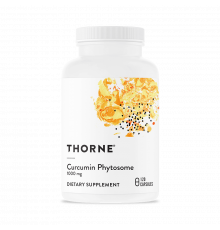 Комплекс с куркумином Sustained Release, Curcumin Phytosome Meriva, Thorne, 120 капсул