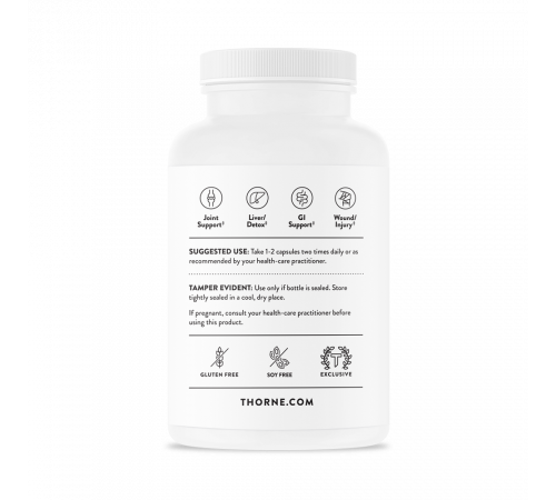 Комплекс с куркумином Sustained Release, Curcumin Phytosome Meriva, Thorne, 120 капсул