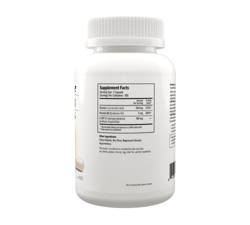 5-гидрокситриптофан, 5-HTP 100 mg, Maxler, 90 вегетарианских капсул