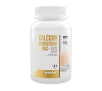 Кальций Магний Цинк + Витамин Д3, Calcium Magnesium Zinc + D3, Maxler, 90 таблеток