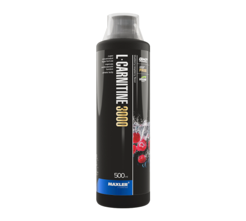 L-Карнитин Черника-малина, L-Carnitine Blueberry Raspberry, Maxler, 500 мл