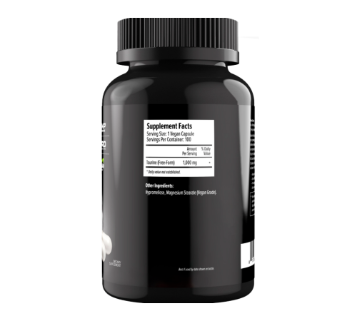 Таурин, Taurine, Maxler, 100 вегетарианских капсул