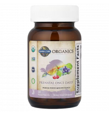Мультивитамины для беременных, Organics Once Daily Prenatal, Garden of Life, 30 веганских таблеток