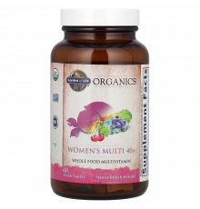 Мультивитамины для женщин старше 40 лет, Mykind Organics Women's Multi, Garden of Life, 60 вегетарианских таблеток