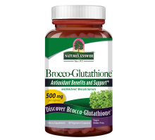 Экстракт брокколи с глутатионом, Brocco-Glutathione, Nature's Answer, 60 вегетарианских капсул
