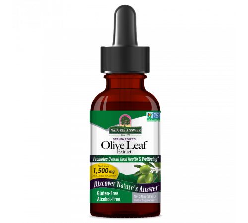 Экстракт листьев оливы, Olive Leaf, Nature's Answer, 60 мл