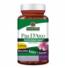 Экстракт коры муравьиного дерева, Pau D’arco, Nature's Answer, 90 вегетарианских капсул