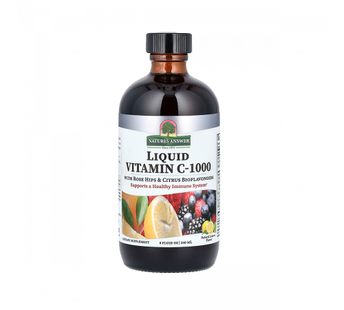 Жидкий витамин C, Liquid Vitamin C, Nature's Answer, 240 мл