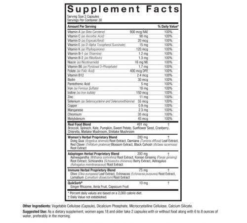 Комплекс мультивитаминов для женщин, Women’s Multivitamin, Nature's Answer, 60 вегетарианских капсул
