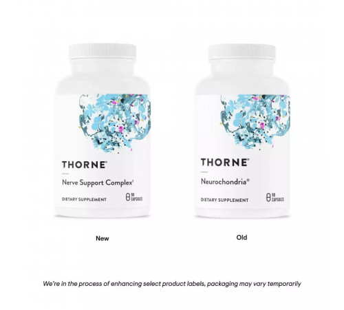 Нейрохондрия, Nerve Support Complex, Thorne, 90 капсул