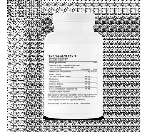 Нейрохондрия, Nerve Support Complex, Thorne, 90 капсул