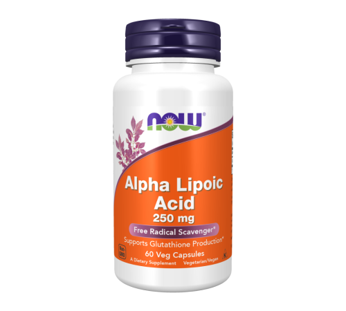 Альфа-липоевая кислота, Alpha Lipoic Acid, Now Foods, 60 капсул