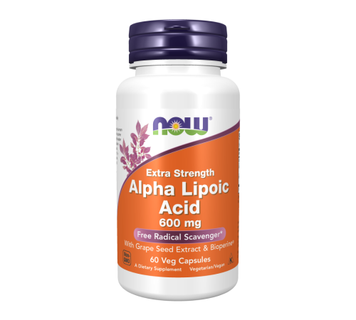 Альфа-липоевая кислота, Alpha Lipoic Acid, Now Foods, 60 капсул