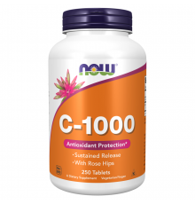 Витамин C, Vitamin C, Now Foods, 250 вегетарианских таблеток