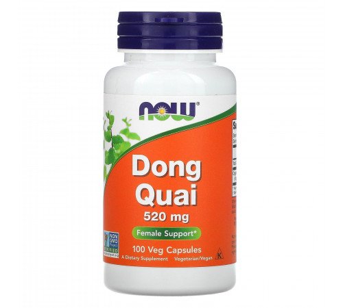 Дягиль натуральный, Dong Quai, Now Foods, 100 вегетарианских капсул