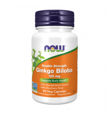 Гинкго билоба, Gingko Biloba, Now Foods, 50 вегетарианских капсул