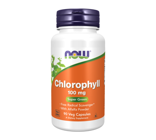 Хлорофилл, Chlorophyll, Now Foods, 90 капсул