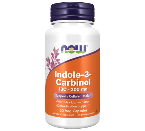 Индол 3-карбинол, Indole-3-Carbinol, Now Foods, 60 капсул