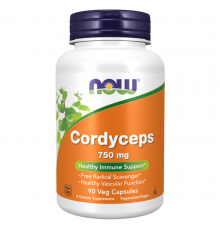 Кордицепс, Cordyceps, Now Foods, 90 капсул