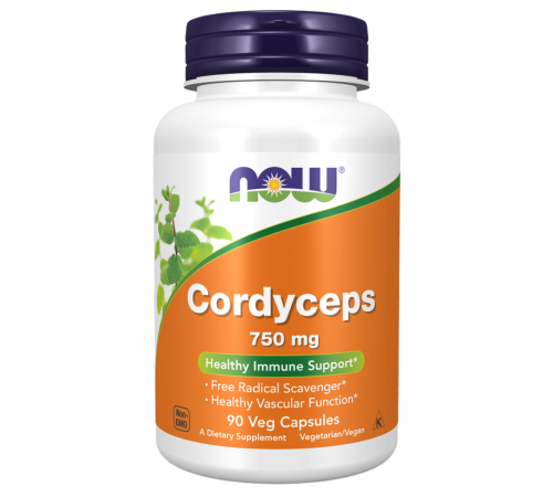 Кордицепс, Cordyceps, Now Foods, 90 капсул