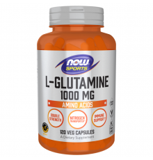 L-глутамин, L-Glutamine, Now Foods, 120 капсул