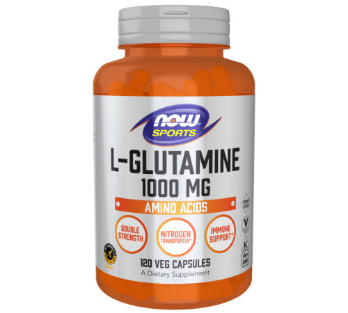 L-глутамин, L-Glutamine, Now Foods, 120 капсул