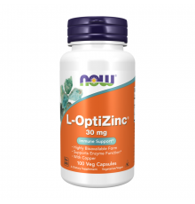 Цинк с медью, L-OptiZinc, Now Foods, 100 капсул