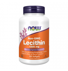 Лецитин, Lecithin, Now Foods, 100 капсул