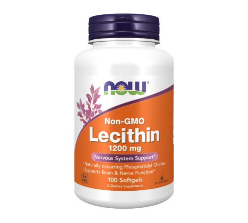 Лецитин, Lecithin, Now Foods, 100 капсул