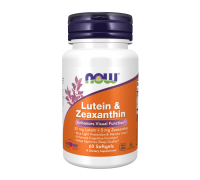 Лютеин и зеаксантин, Lutein & Zeaxanthin, Now Foods, 60 капсул