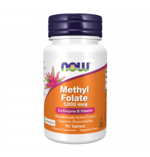 Метилфолат, Methyl Folate, Now Foods, 90 таблеток