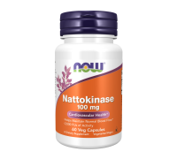 Наттокиназа, Nattokinase, Now Foods, 60 капсул