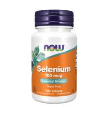 Селен, Selenium, Now Foods, 100 таблеток