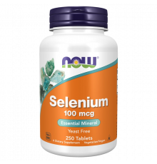 Селен, Selenium, Now Foods, 250 таблеток